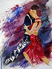 Flamenco Dancer Dancing Tango painting